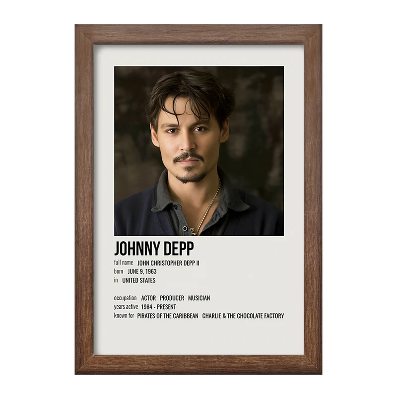 تابلو خندالو طرح جانی دپ (Johnny Depp) کد F13376
