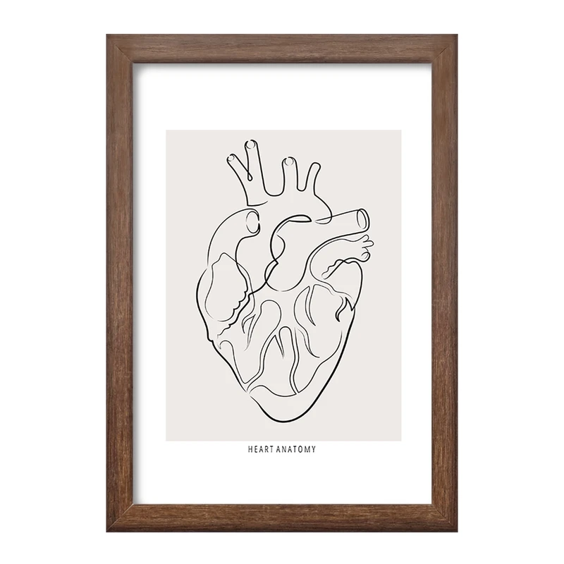 تابلو خندالو طرح آناتومی قلب (Heart Anatomy) کد F13896