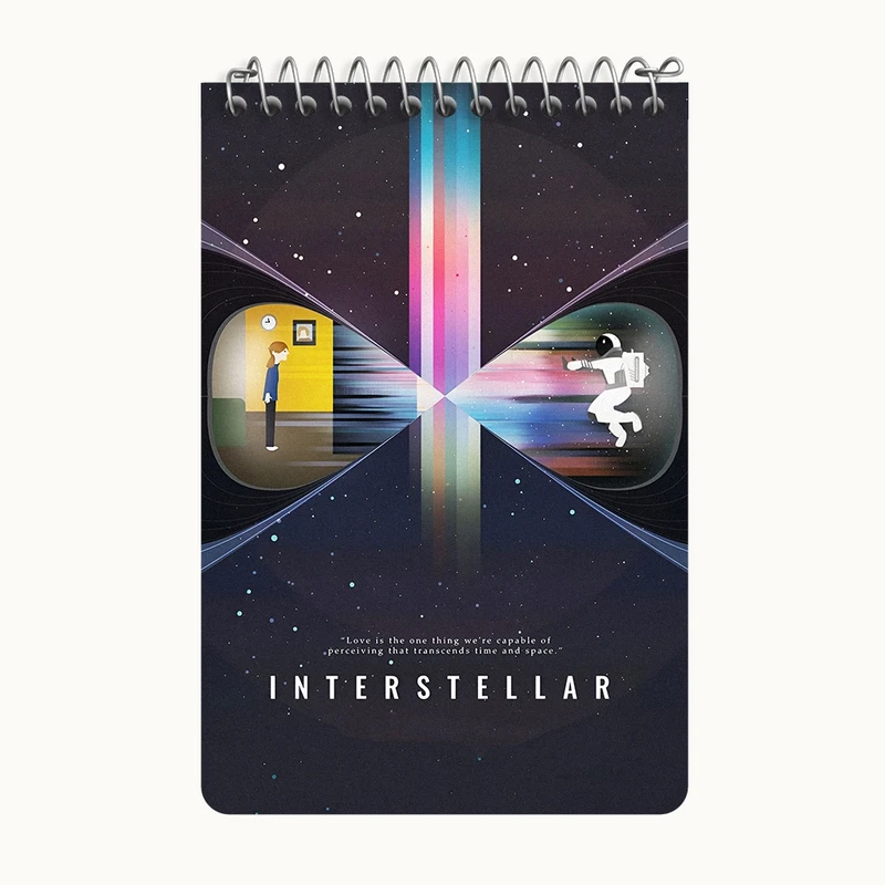 دفتر یادداشت 50 برگ خندالو طرح فیلم اینتراستلار کد F4715