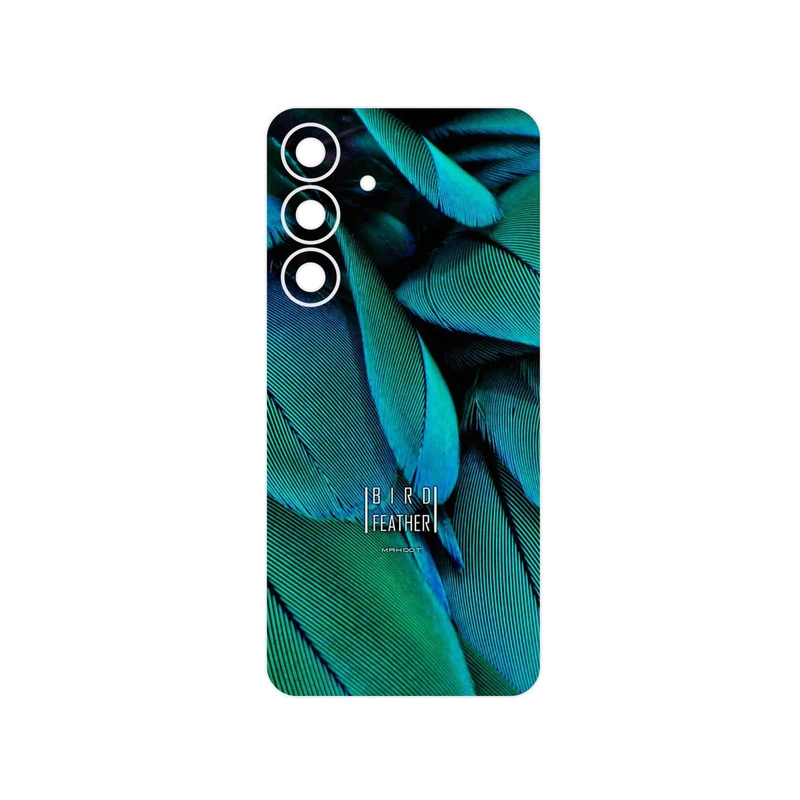 برچسب پوششی ماهوت مدل Green Feather مناسب برای گوشی موبایل سامسونگ Galaxy S25 FE