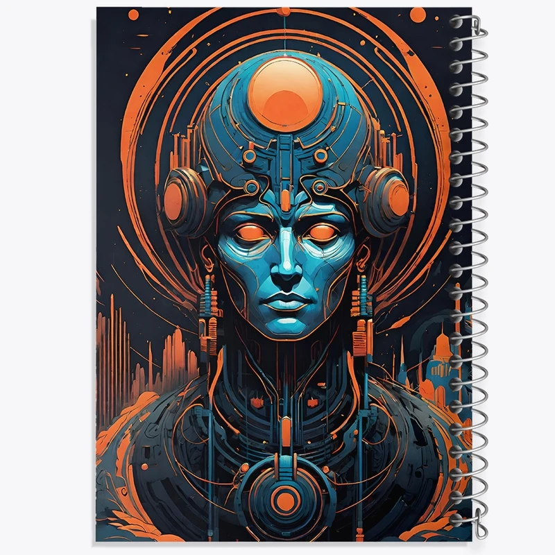 دفتر ژورنال نویسی 50 برگ خندالو مدل نقطه ای طرح آدم فضایی کد F4662