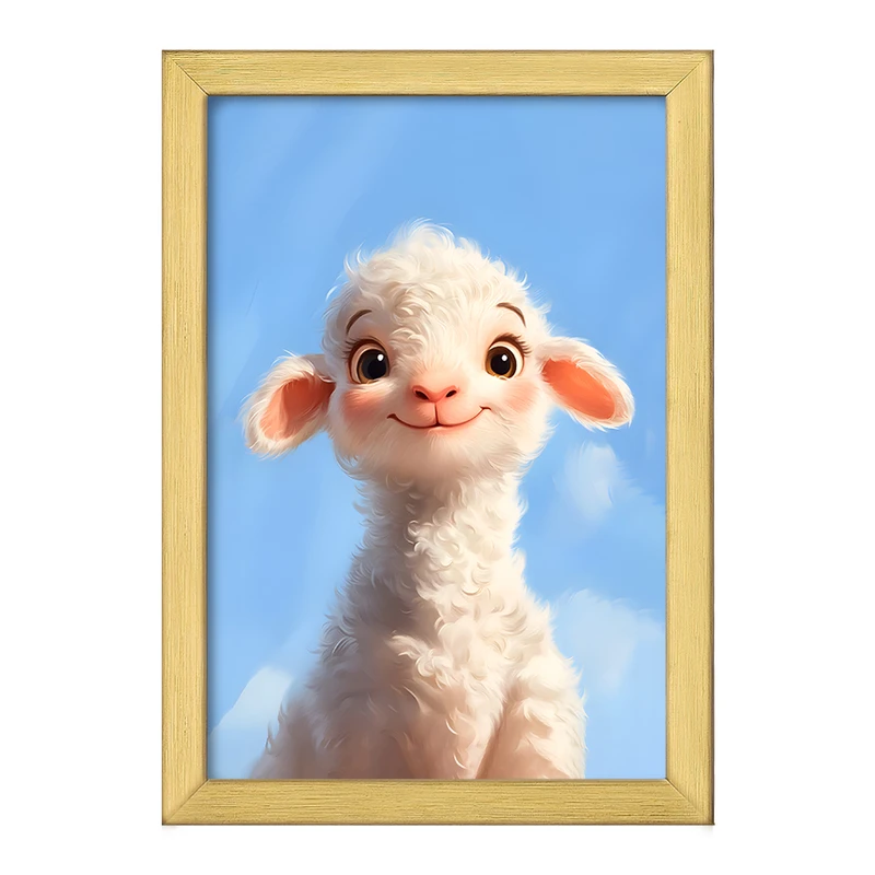 تابلو خندالو طرح گوسفند کیوت کد F11994