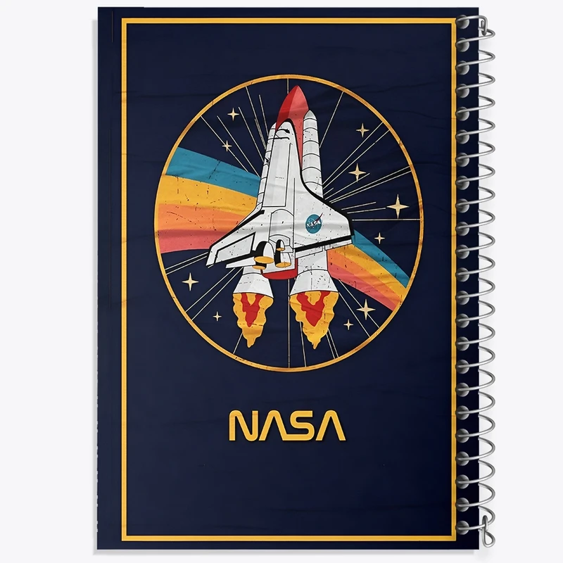 دفتر ژورنال نویسی 50 برگ خندالو مدل نقطه ای طرح فضانورد کد F10096