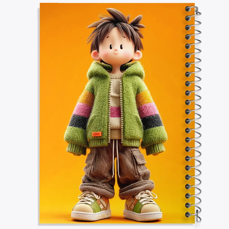 دفتر مشق 100 برگ خندالو طرح پسرانه کد N8359