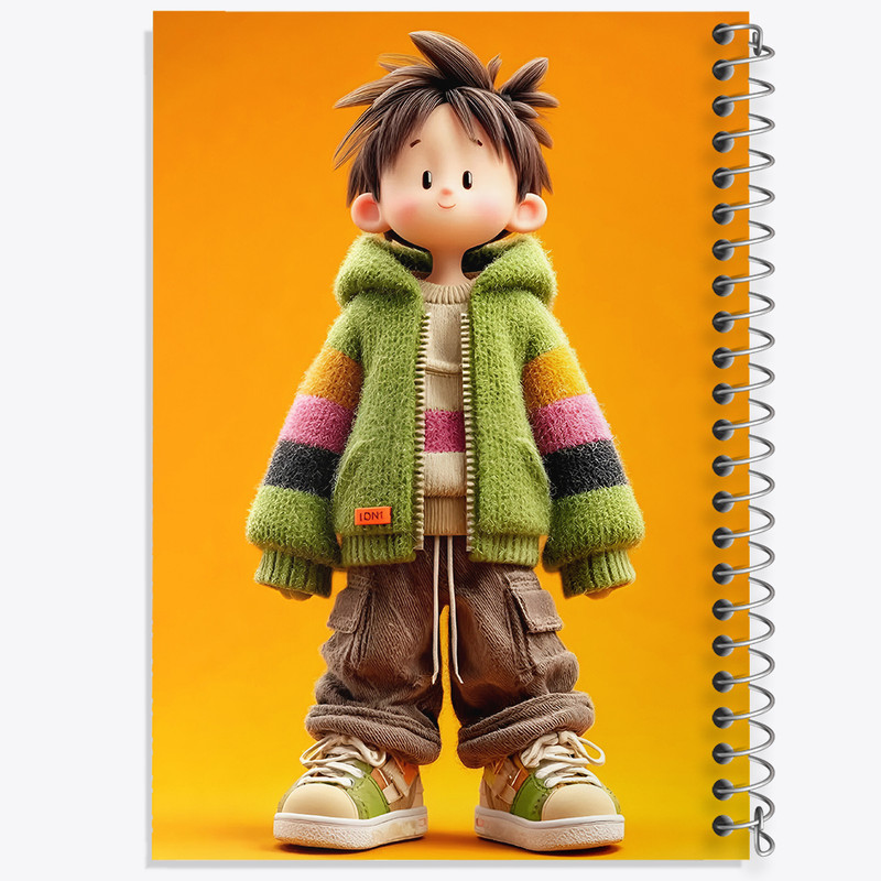 دفتر مشق 100 برگ خندالو طرح پسرانه کد N8359