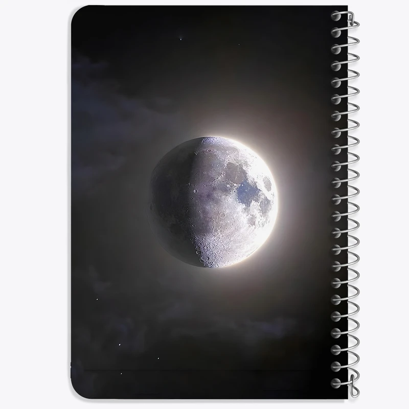 دفتر یادداشت 50 برگ خندالو طرح ماه (Moon) کد 38068