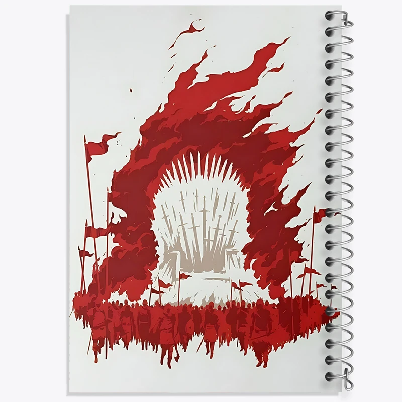 دفتر نقاشی 50 برگ خندالو طرح گیم آف ترونز (Game of Thrones)  کد F4684