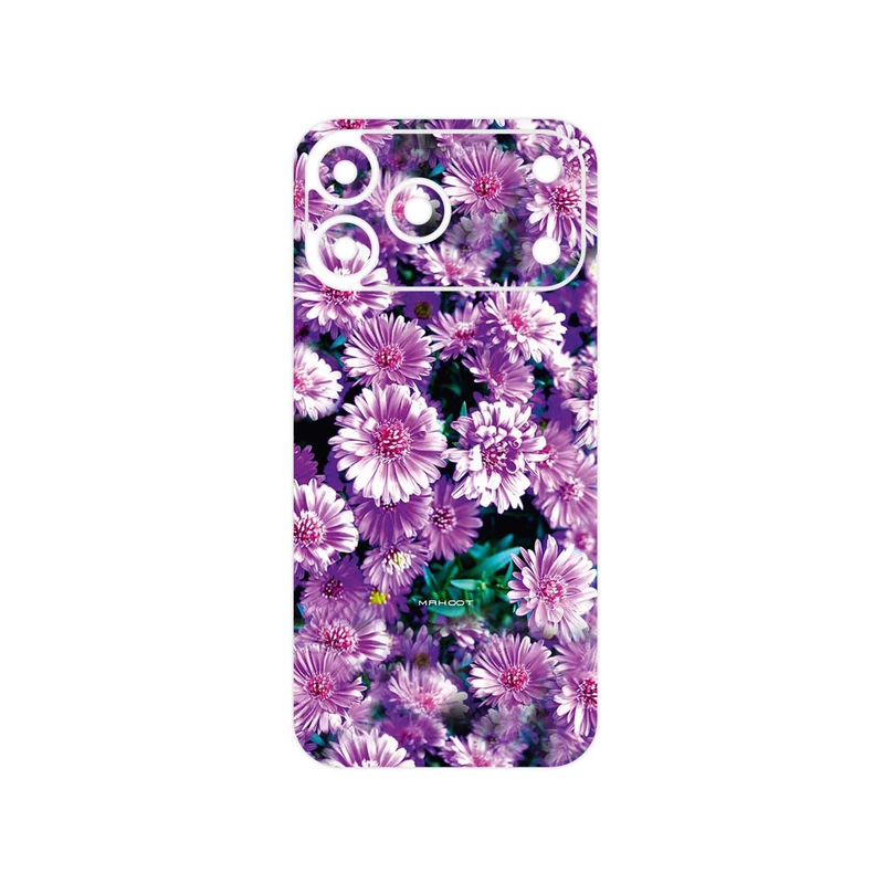 برچسب پوششی ماهوت مدل Purple_Flower مناسب برای گوشی موبایل اپل iPhone 17 Pro Max