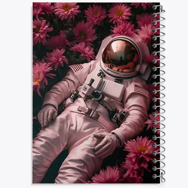 دفتر شطرنجی 50 برگ خندالو طرح فضانورد کد F3943