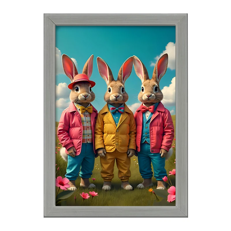 تابلو خندالو طرح خرگوش کد F9926