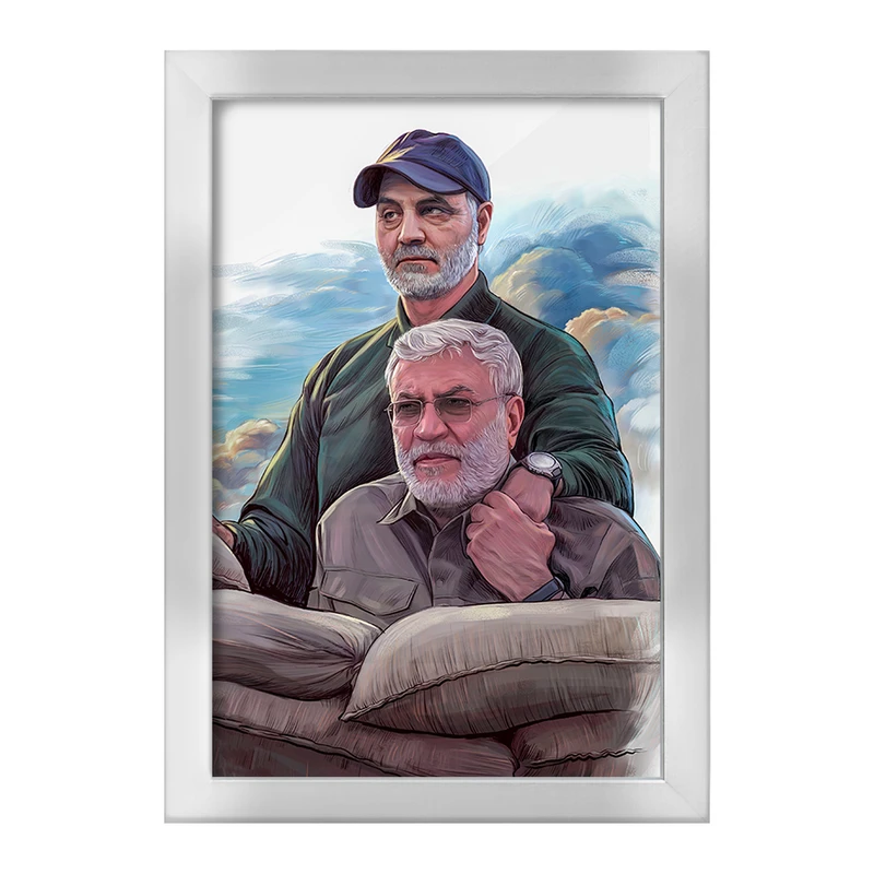 تابلو خندالو طرح سردار قاسم سلیمانی  کد 2614