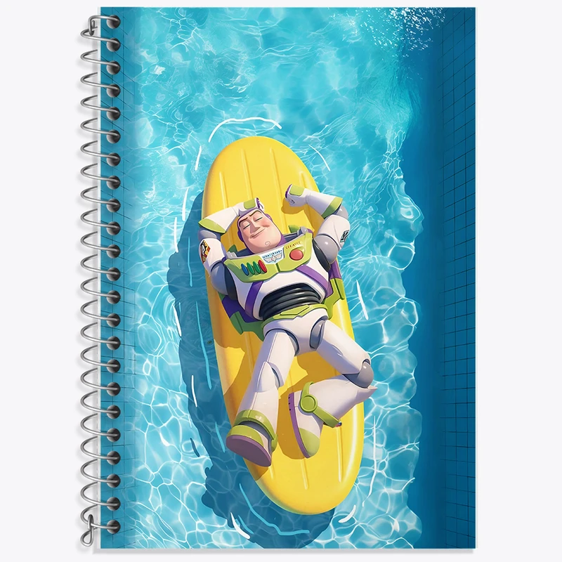 دفتر زبان 50 برگ خندالو مدل دو خط طرح بازلایتیر داستان اسباب بازی ها کد F13697