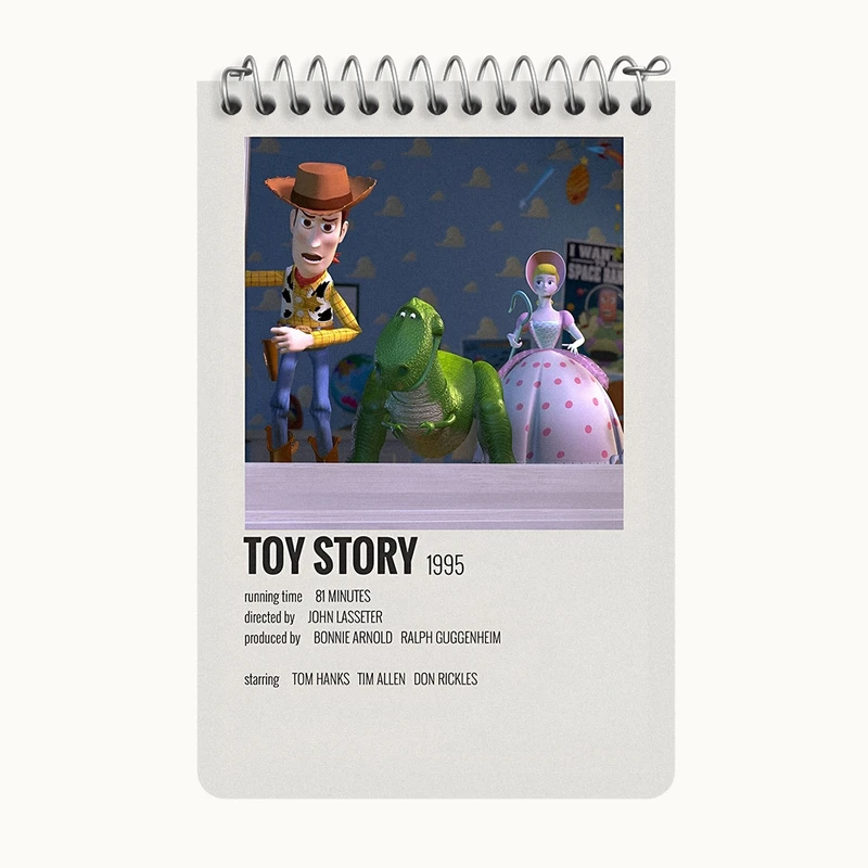 دفتر یادداشت 50 برگ خندالو طرح داستان اسباب بازی ها کد F13248