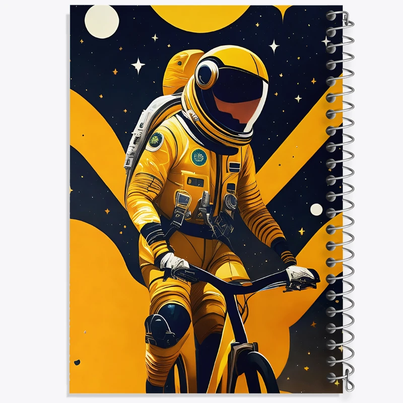 دفتر مشق 100 برگ خندالو طرح فضانورد کد F4579