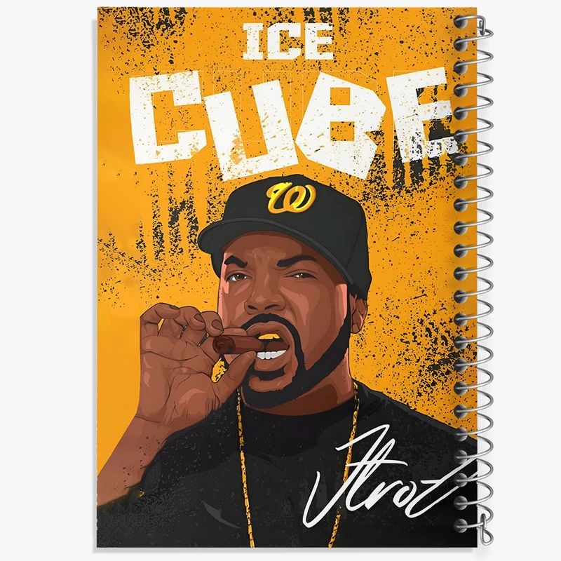 دفتر مشق 50 برگ خندالو طرح آیس کوپ (Ice Cube) کد F4637