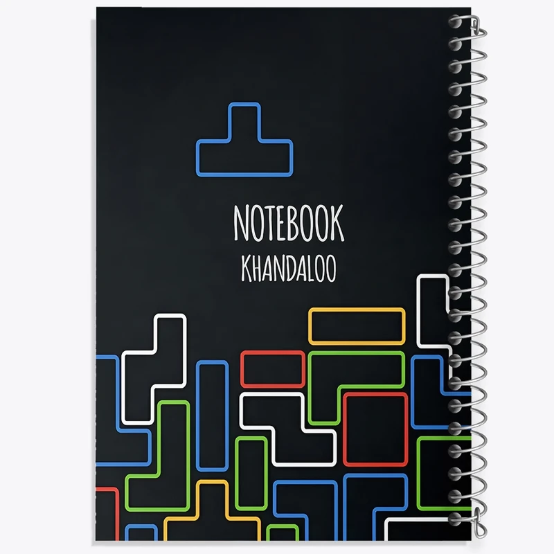 دفتر شطرنجی 50 برگ خندالو طرح Tetris game  کد N7637