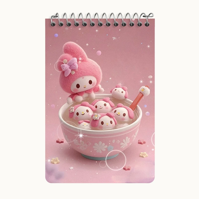 دفتر یادداشت 50 برگ خندالو طرح کرومی (Kuromi) کد F10297