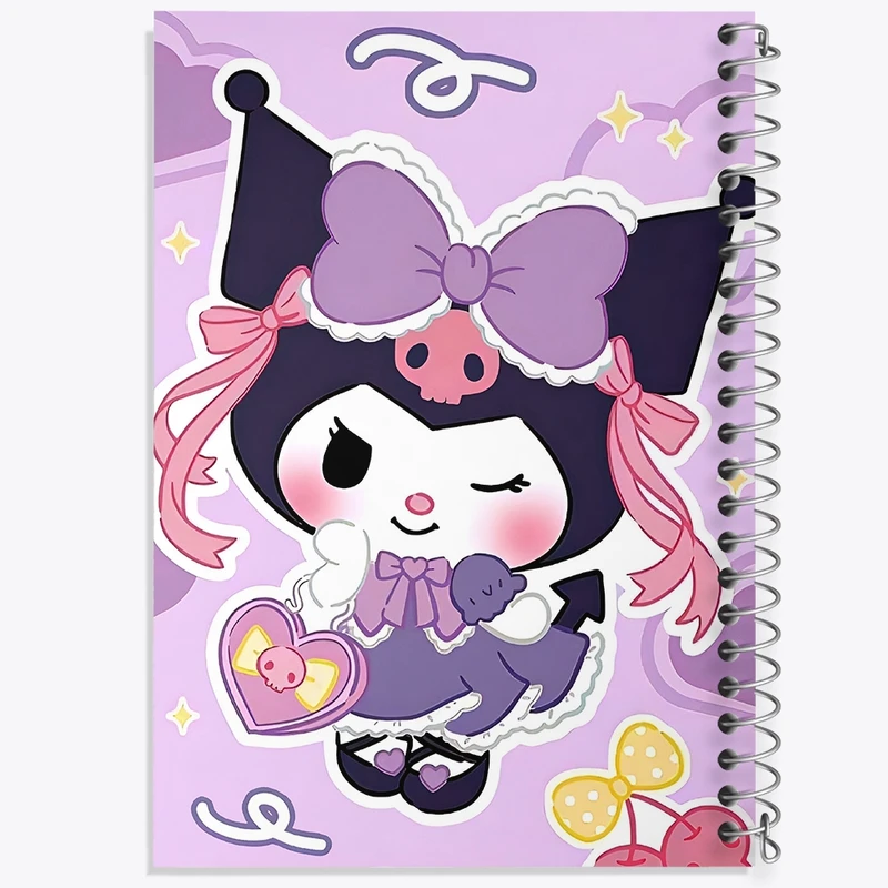 دفتر طراحی 50 برگ خندالو طرح کرومی (Kuromi) کد N4194