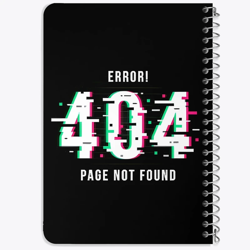 دفتر یادداشت 50 برگ خندالو طرح Error 404 کد N7718