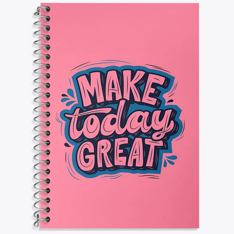 دفتر نت موسیقی 50 برگ خندالو طرح Make Today Great کد F4076
