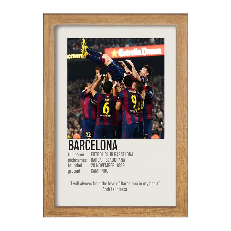 تابلو خندالو طرح بارسلونا (Barcelona) کد F13467