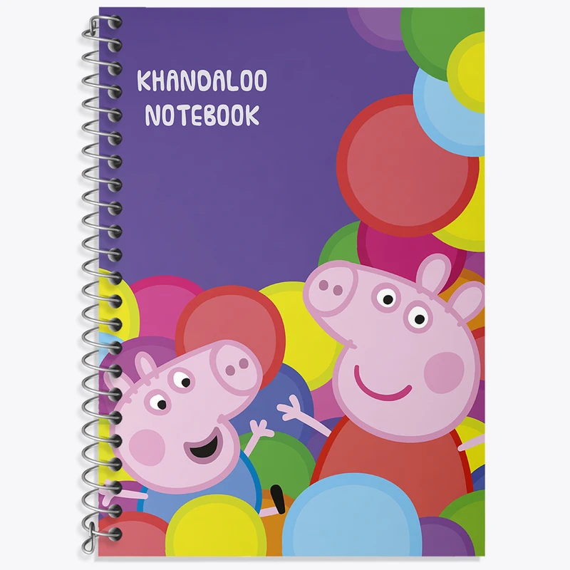 دفتر زبان 50 برگ خندالو طرح انیمیشن پپا پیگ (Peppa Pig) کد N9261