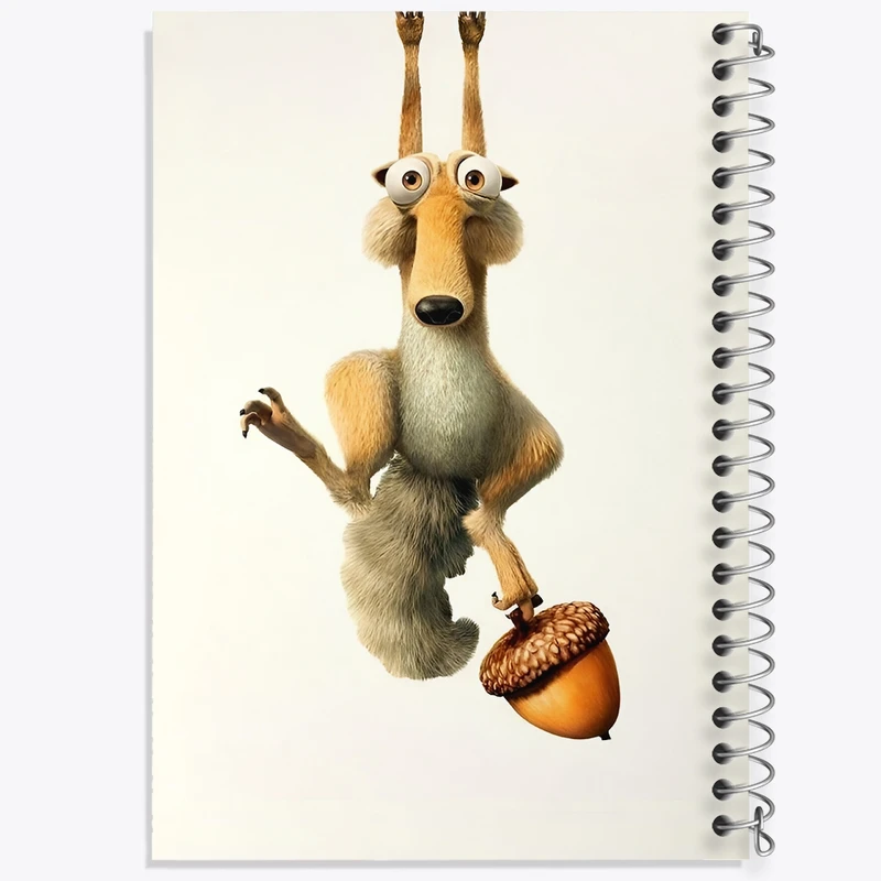 دفتر شطرنجی 50 برگ خندالو طرح عصر یخبندان کد F3389