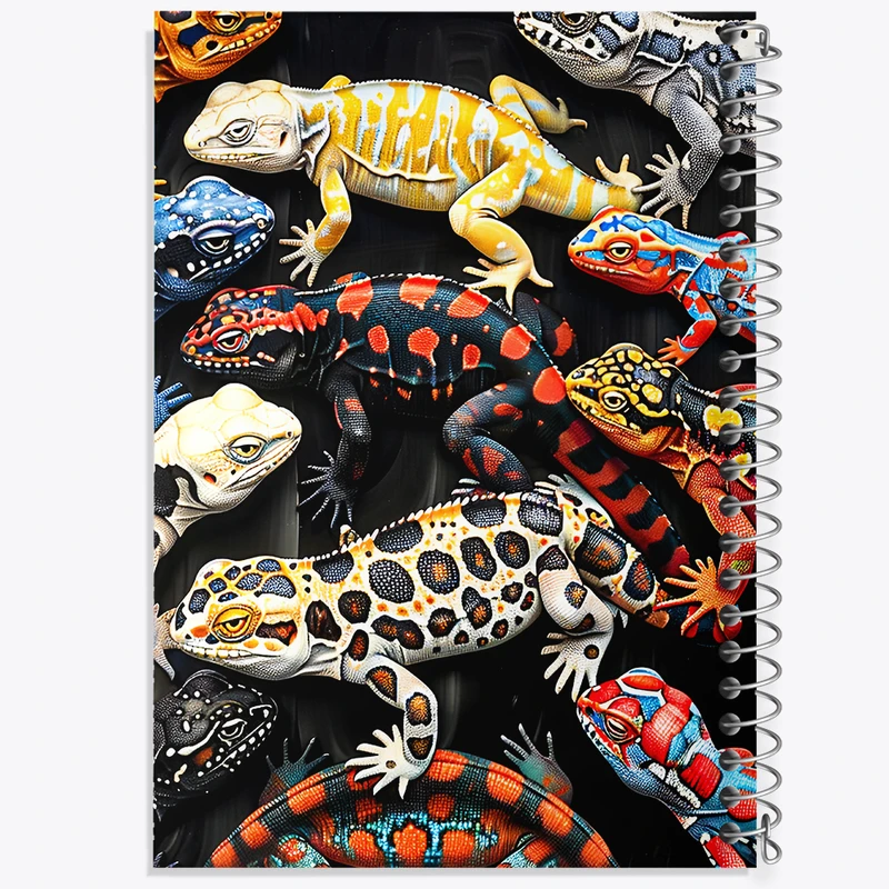 دفتر مشق 50 برگ خندالو طرح مارمولک (Zentangle) کد N8053