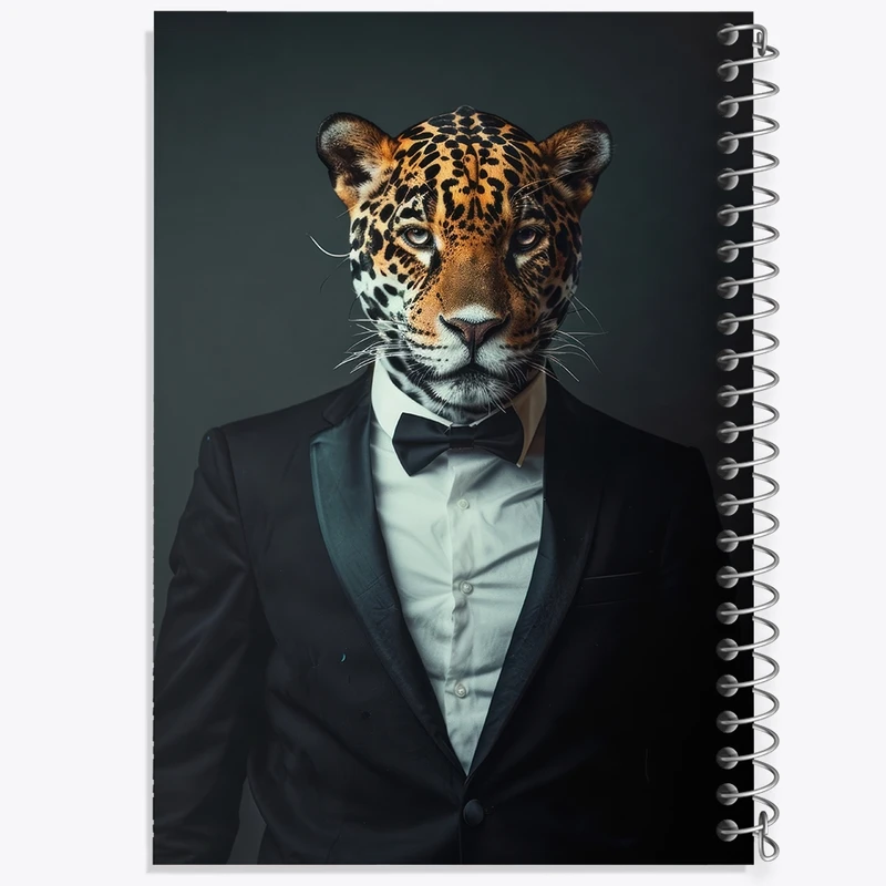 دفتر طراحی 50 برگ خندالو طرح پلنگ کد F3065