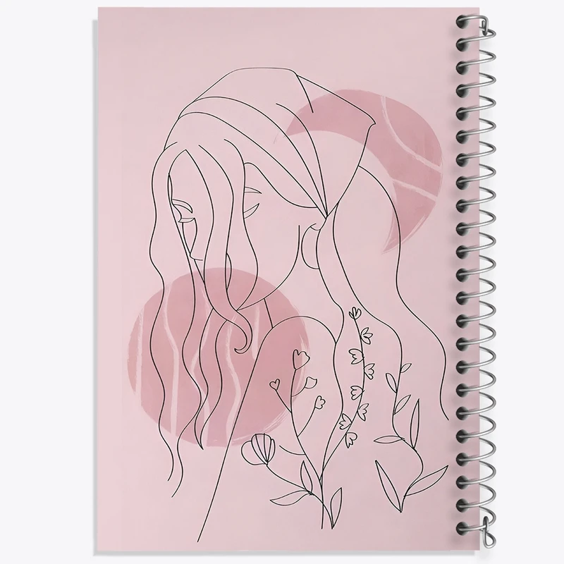 دفتر لیست خرید 50 برگ خندالو طرح دخترانه مینیمال کد F4201