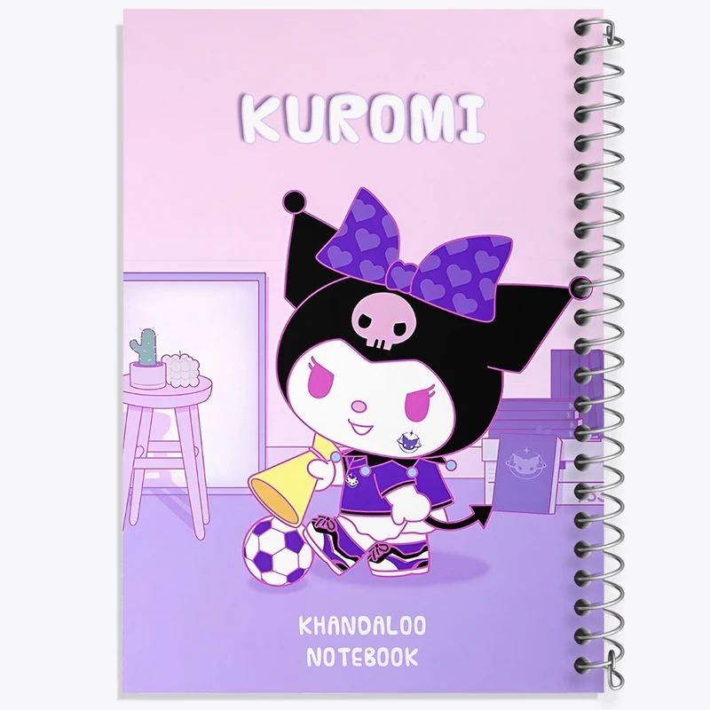 دفتر شطرنجی 50 برگ خندالو طرح کرومی (Kuromi) کد N9010