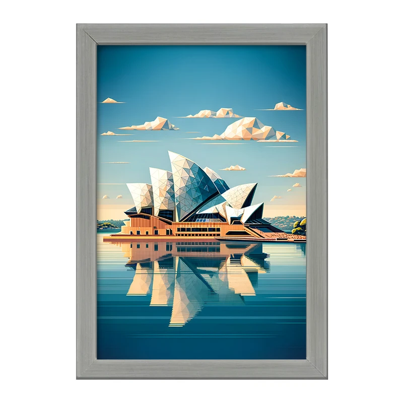 تابلو خندالو طرح خانه اپرای سیدنی (Sydney Opera House) کد F6364