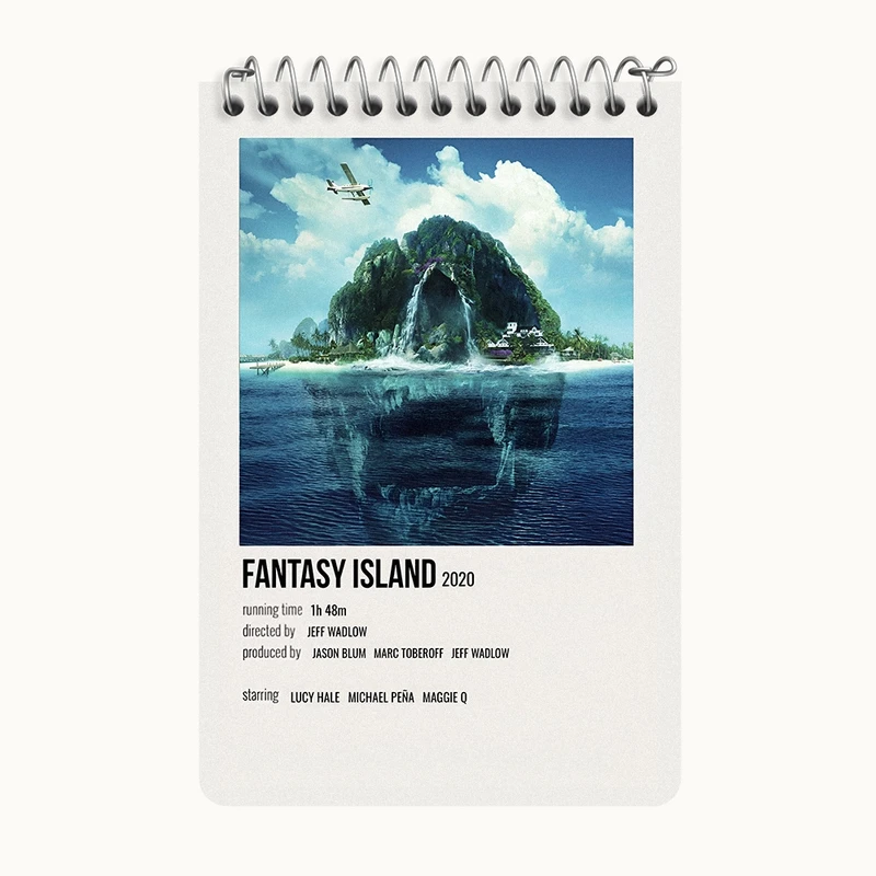 دفتر یادداشت 50 برگ خندالو طرح جزیره فانتزی (Fantasy Island) کد F13301