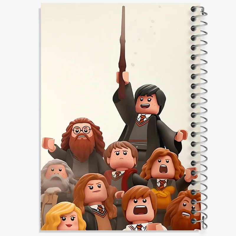 دفتر شطرنجی 50 برگ خندالو طرح لگو هری پاتر (Harry Potter Lego) کد N8348