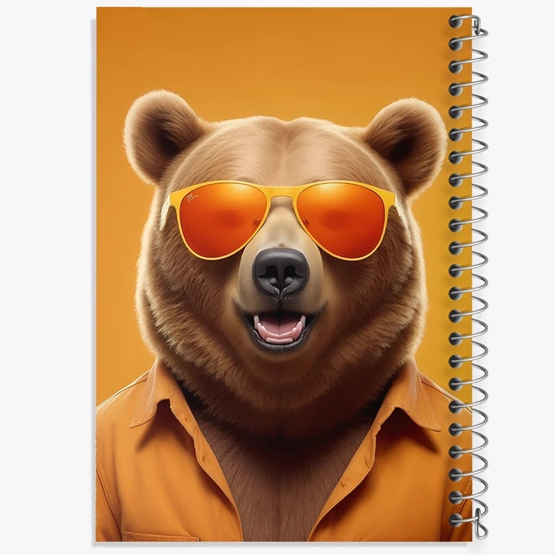 دفتر طراحی 50 برگ خندالو طرح خرس بامزه کد F2882