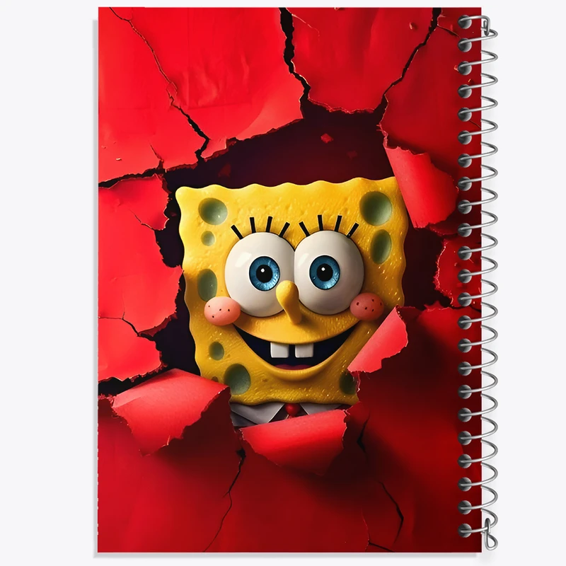 دفتر مشق 50 برگ خندالو طرح باب اسفنجی کد F8549