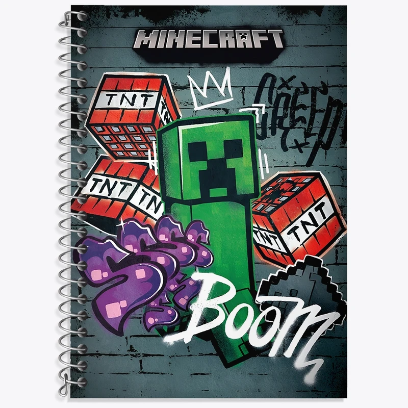 دفتر لغت 50 برگ خندالو طرح بازی ماینکرافت (Minecraft) کد N9120