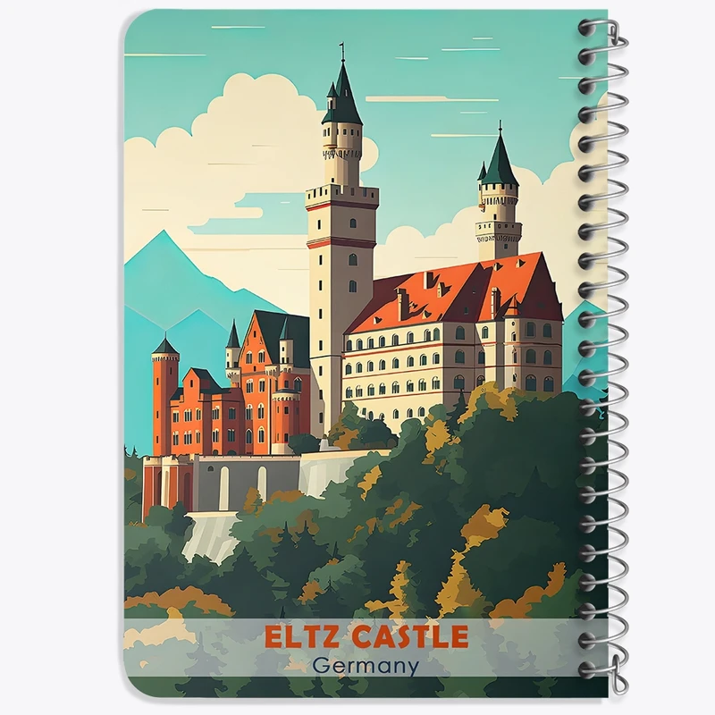 دفتر یادداشت 50 برگ خندالو طرح بورگ التز (Burg Eltz Castle) کد 37712