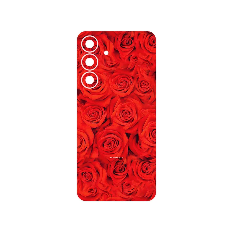 برچسب پوششی ماهوت مدل Red_Flower مناسب برای گوشی موبایل سامسونگ Galaxy S25 FE
