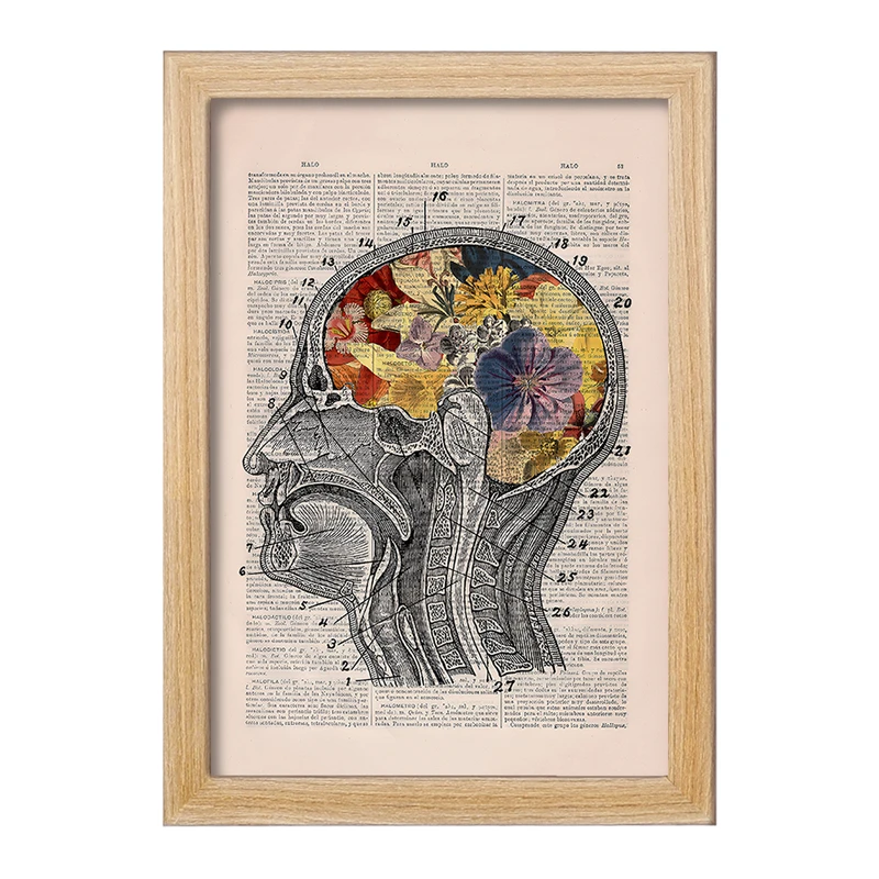تابلو خندالو طرح آناتومی مغز (Brain Anatomy) کد F14038