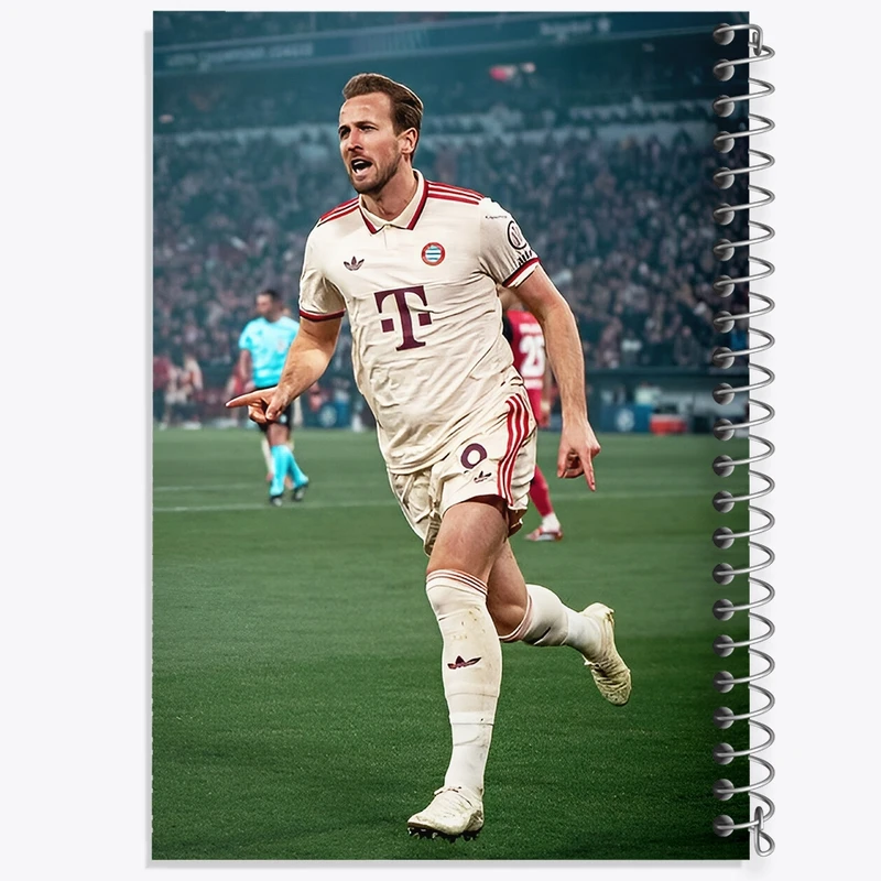 دفتر ژورنال نویسی 50 برگ خندالو مدل نقطه ای طرح هری کین (Harry Kane) کد F14319