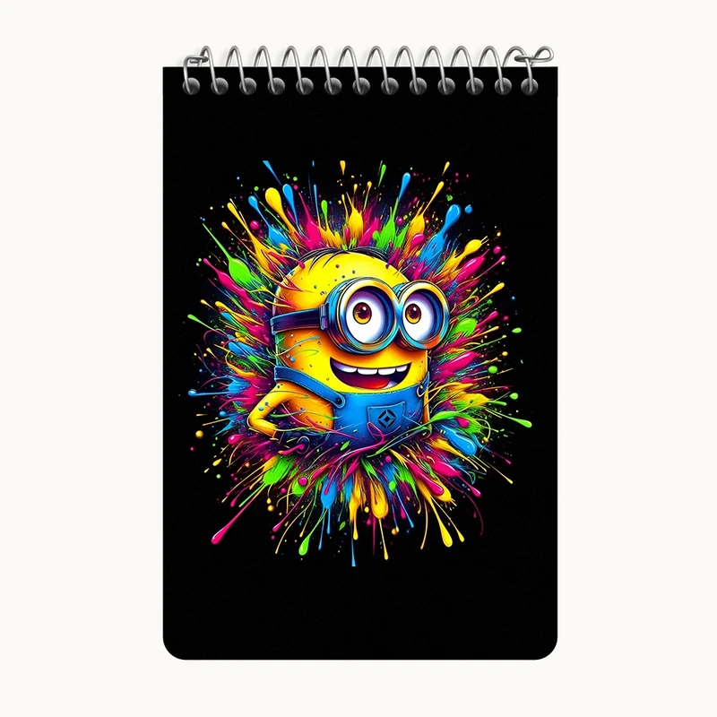 دفتر یادداشت 50 برگ خندالو طرح مینیون ها (Minions) کد F7099