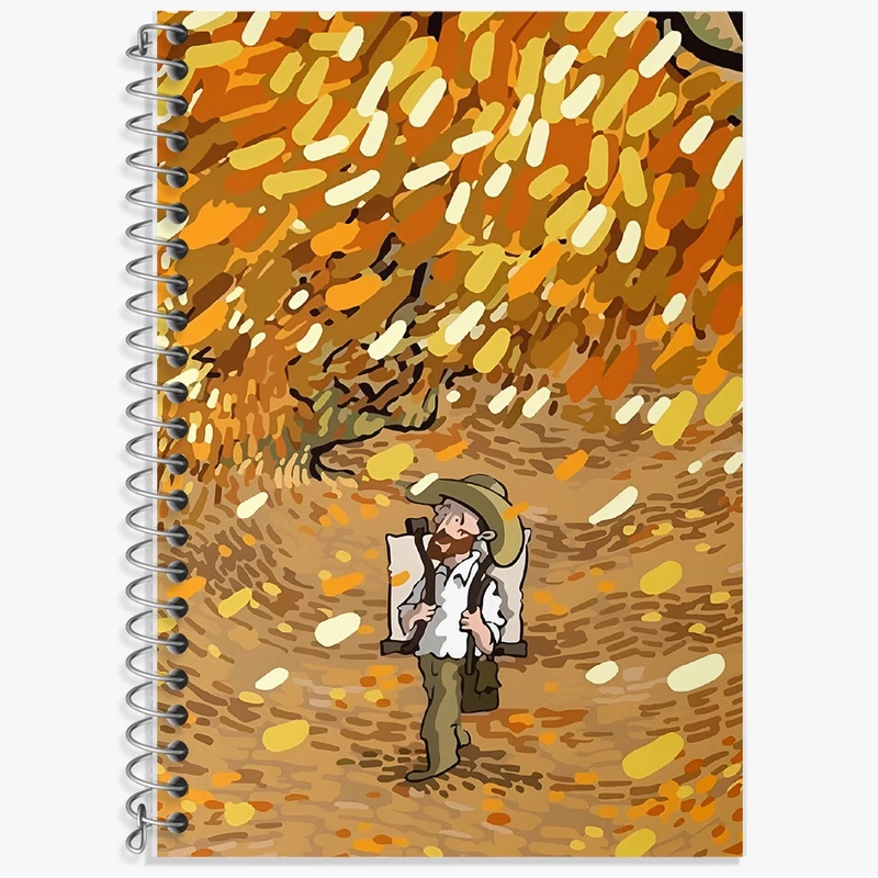 دفتر لغت 50 برگ خندالو طرح ونسان ونگوگ کد F8775