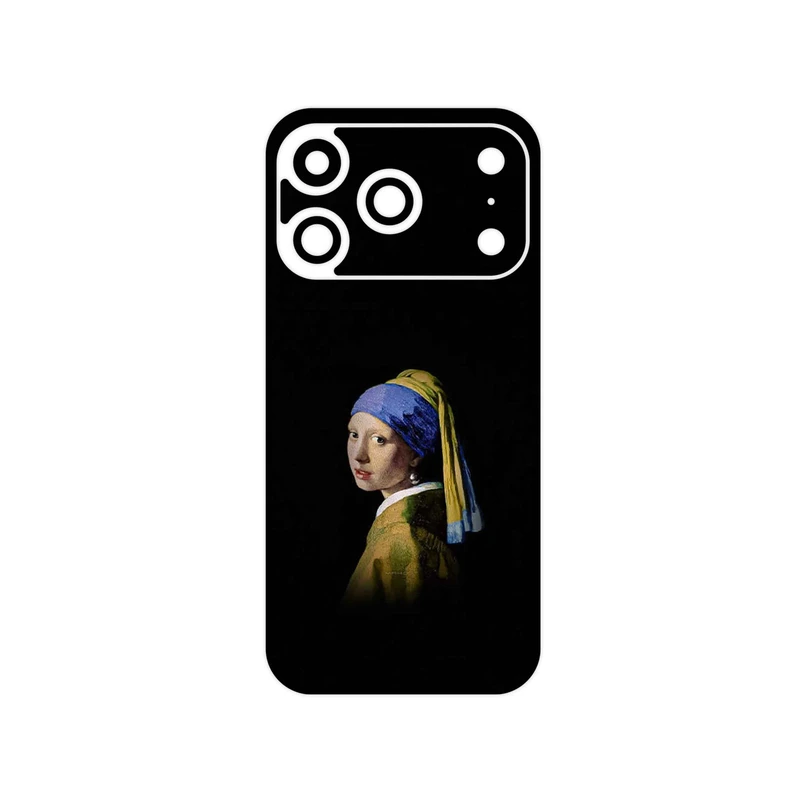 برچسب پوششی ماهوت مدل Girl with a Pearl Earring of Vermeer مناسب برای گوشی موبایل اپل iPhone 17 Pro