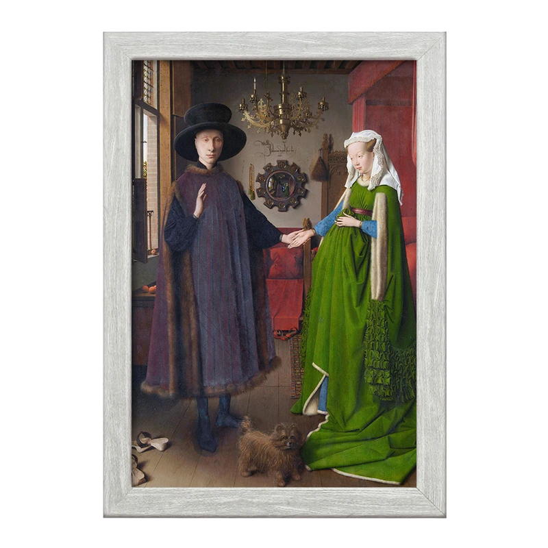 تابلو خندالو طرح پرتره آرنولفینی وان آیک کد 36835