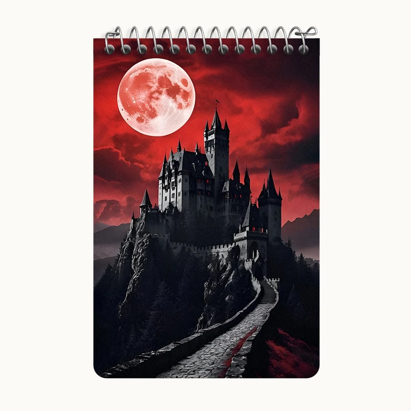 دفتر یادداشت 50 برگ خندالو طرح قلعه کد F8064