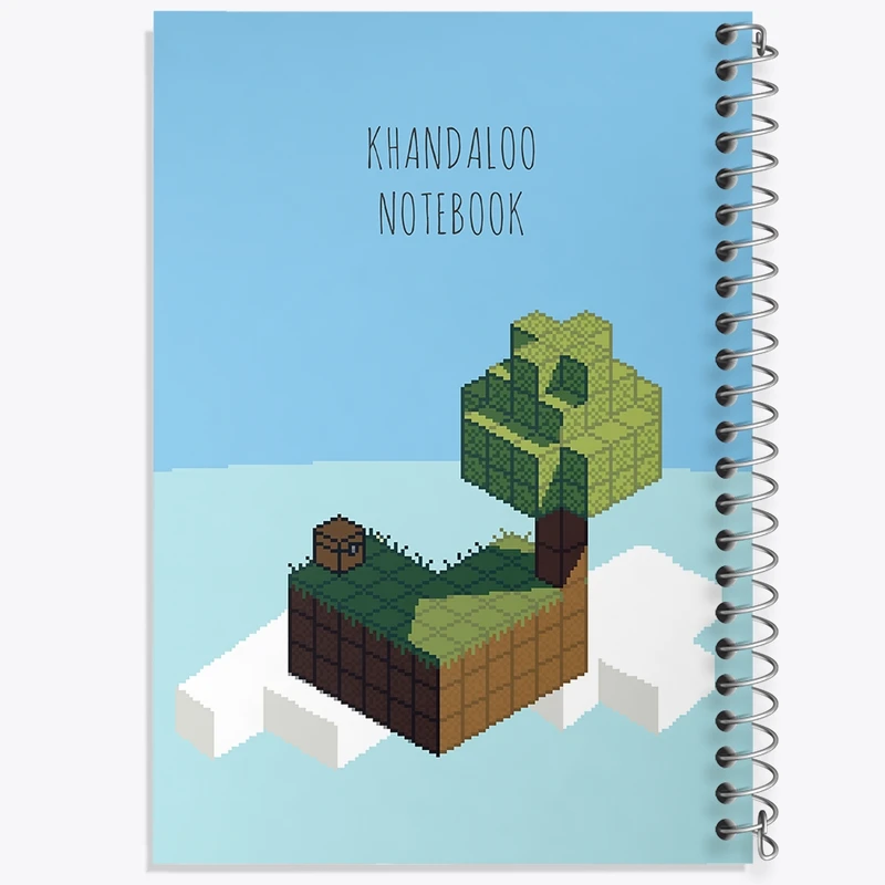دفتر لیست خرید 50 برگ خندالو طرح بازی ماینکرافت (Minecraft) کد N8787
