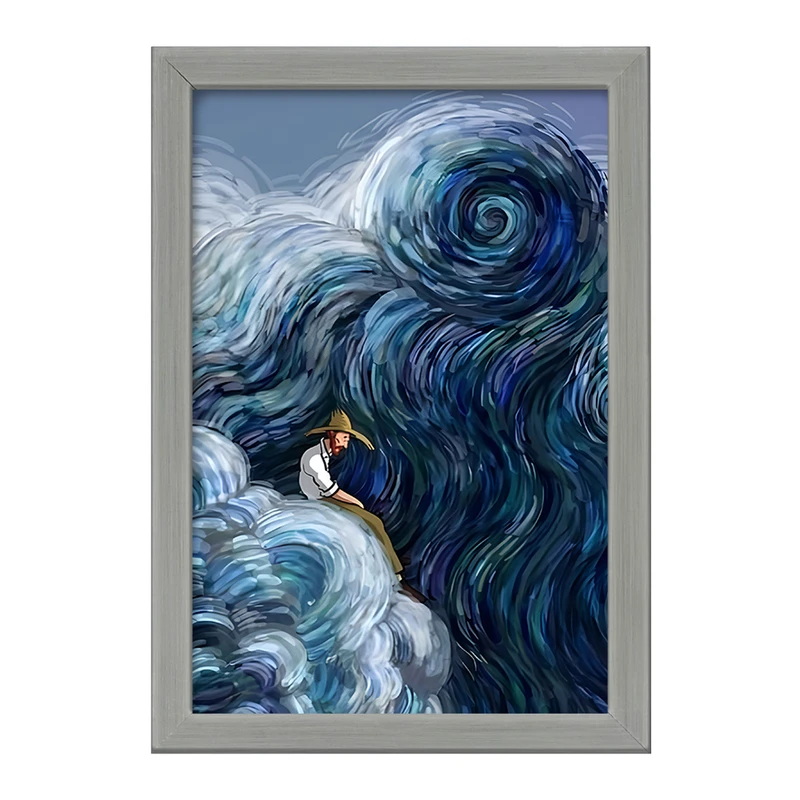 تابلو خندالو طرح ونسان ونگوگ کد F3928