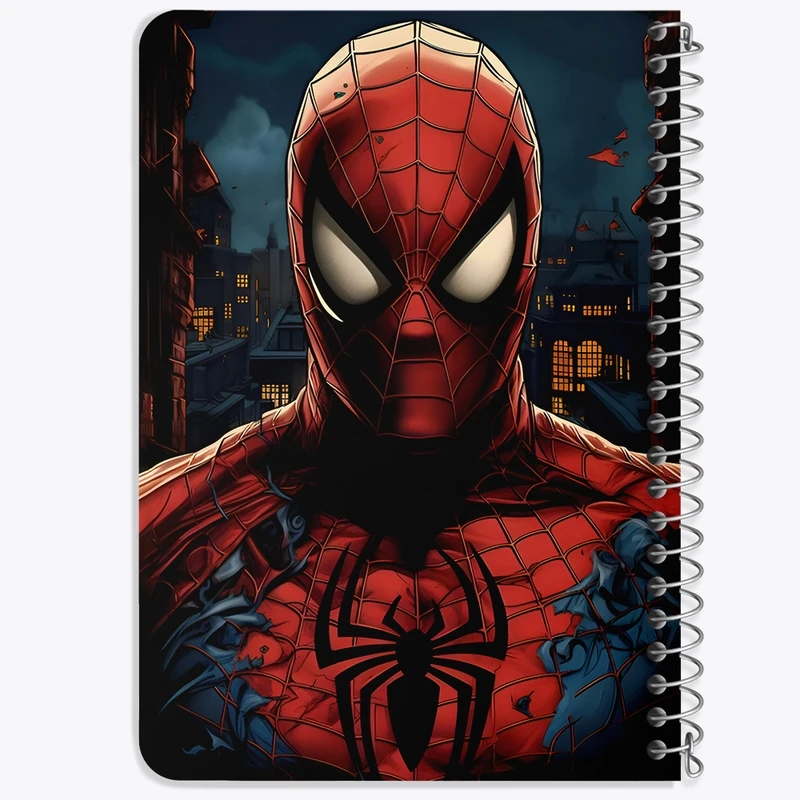 دفتر یادداشت 50 برگ خندالو طرح مرد عنکبوتی (Spider Man) کد F6929