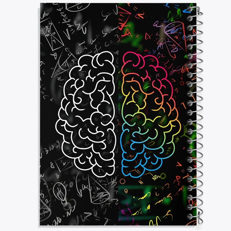 دفتر لیست خرید 50 برگ خندالو طرح مغز و ریاضی کد N6955